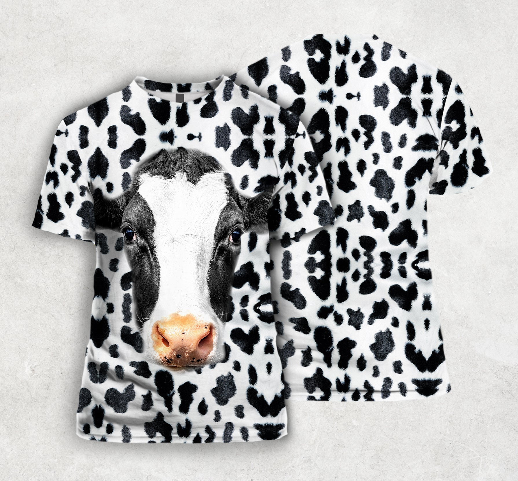 Cow Head All Over T-shirt