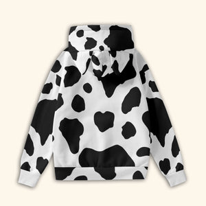 Cow Face Moo 3D All Over Women’s Hoodie