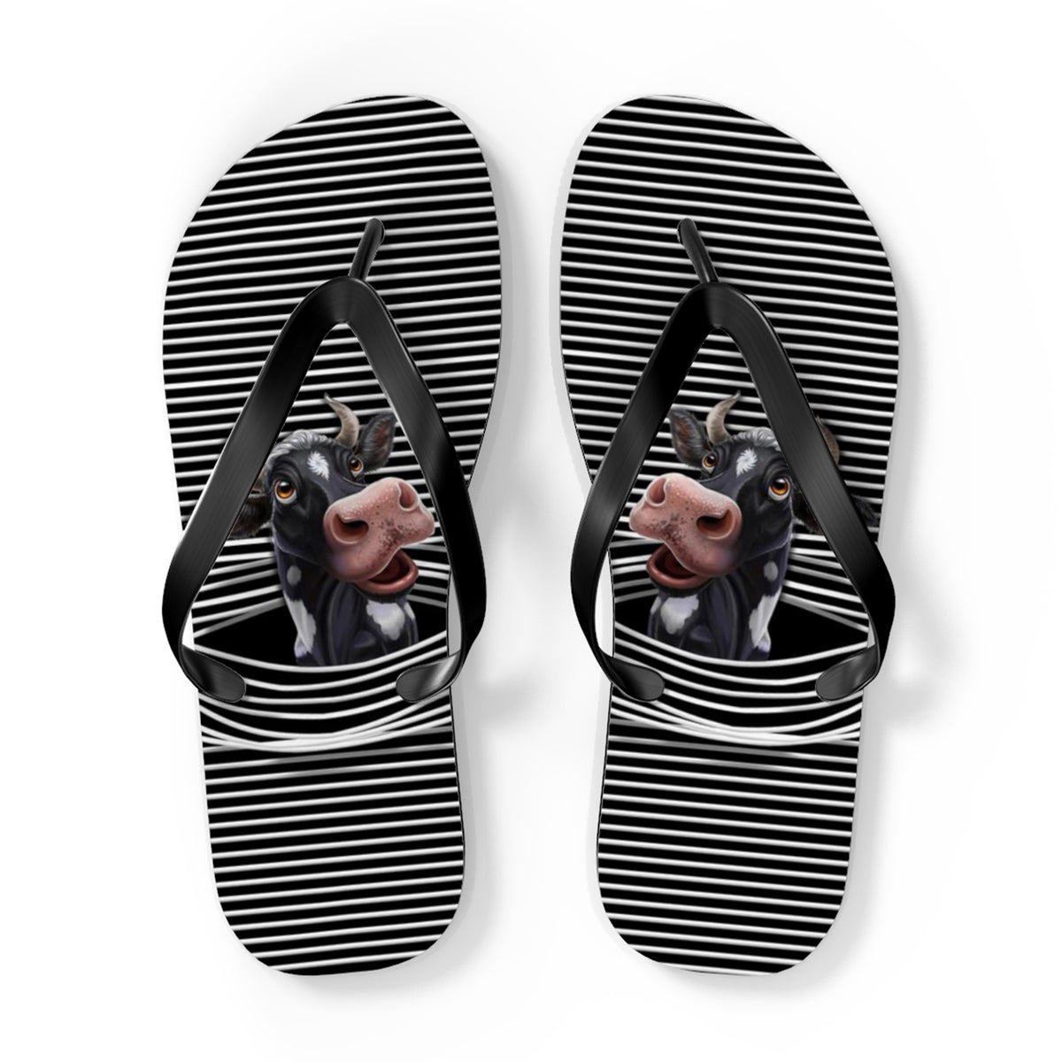 Cow Hole Flip Flops - Flip Flops Pet Teezalo