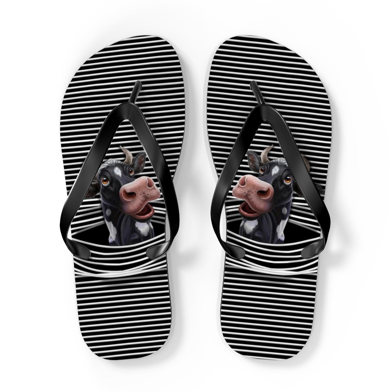 Cow Hole Flip Flops - Flip Flops Pet Teezalo