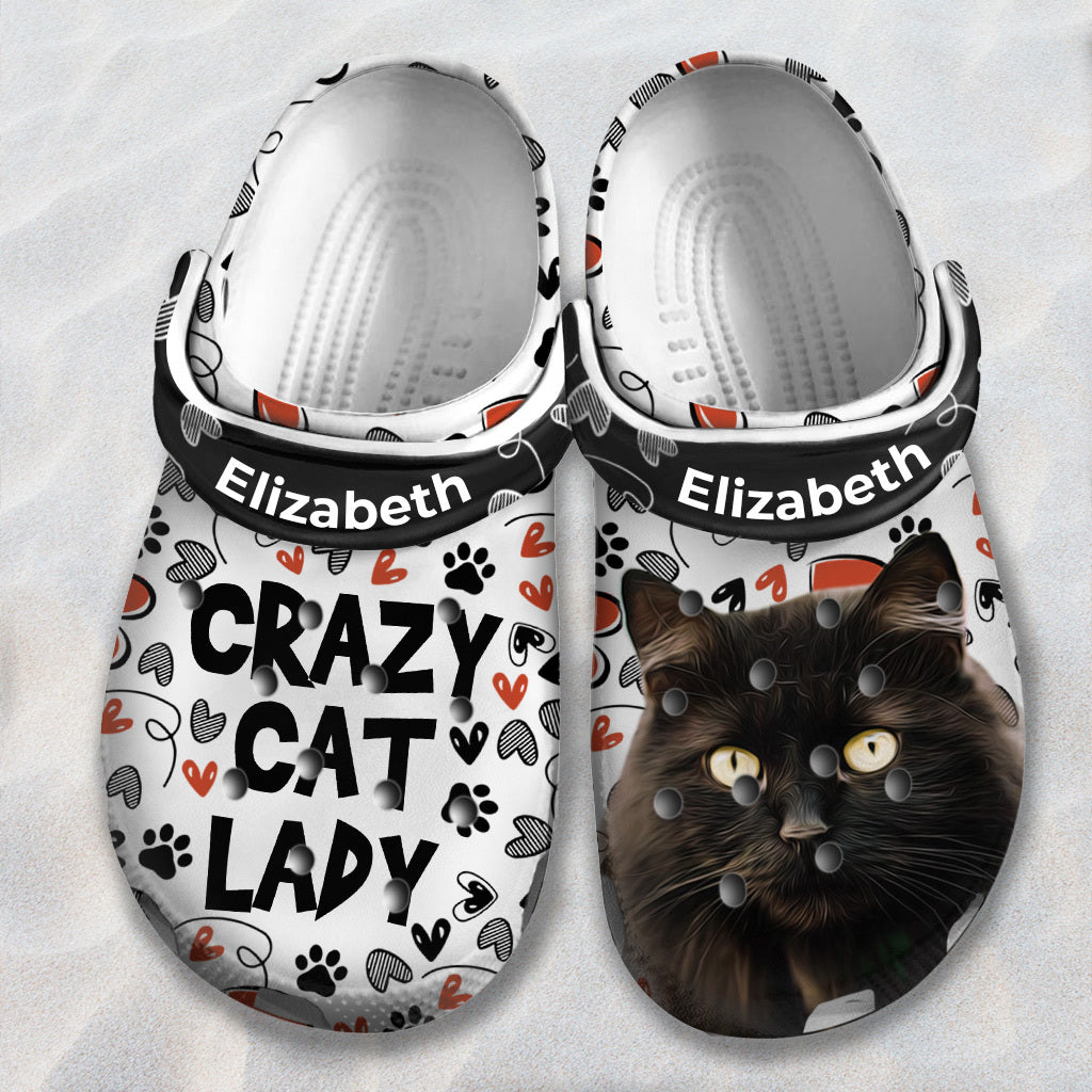 Crazy Cat Lady Personalized Clogs Shoes
