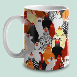 Custom Chicken Coffee Mug, Cute Chicken Gift
