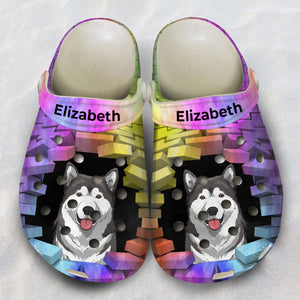 Custom Dog Lovers Clogs Shoes With 3D Pattern