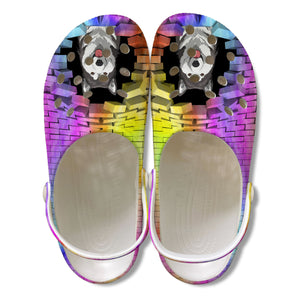 Custom Dog Lovers Clogs Shoes With 3D Pattern