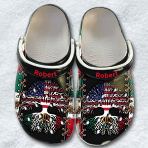 Custom Mexico Roots Clogs Shoes