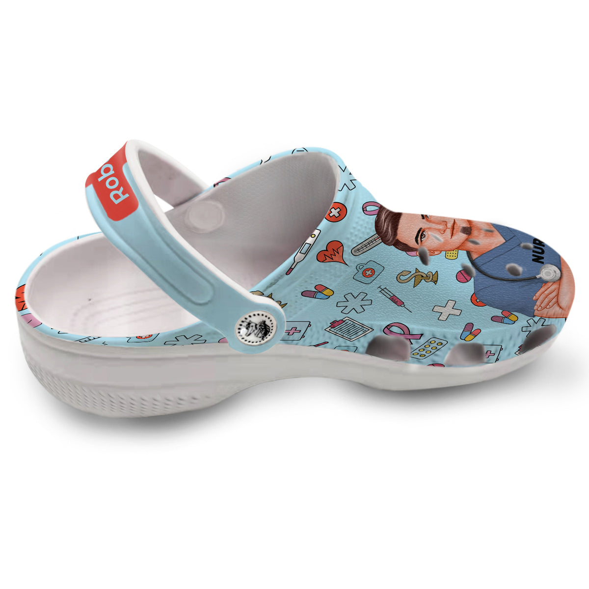 Mens nursing crocs sales