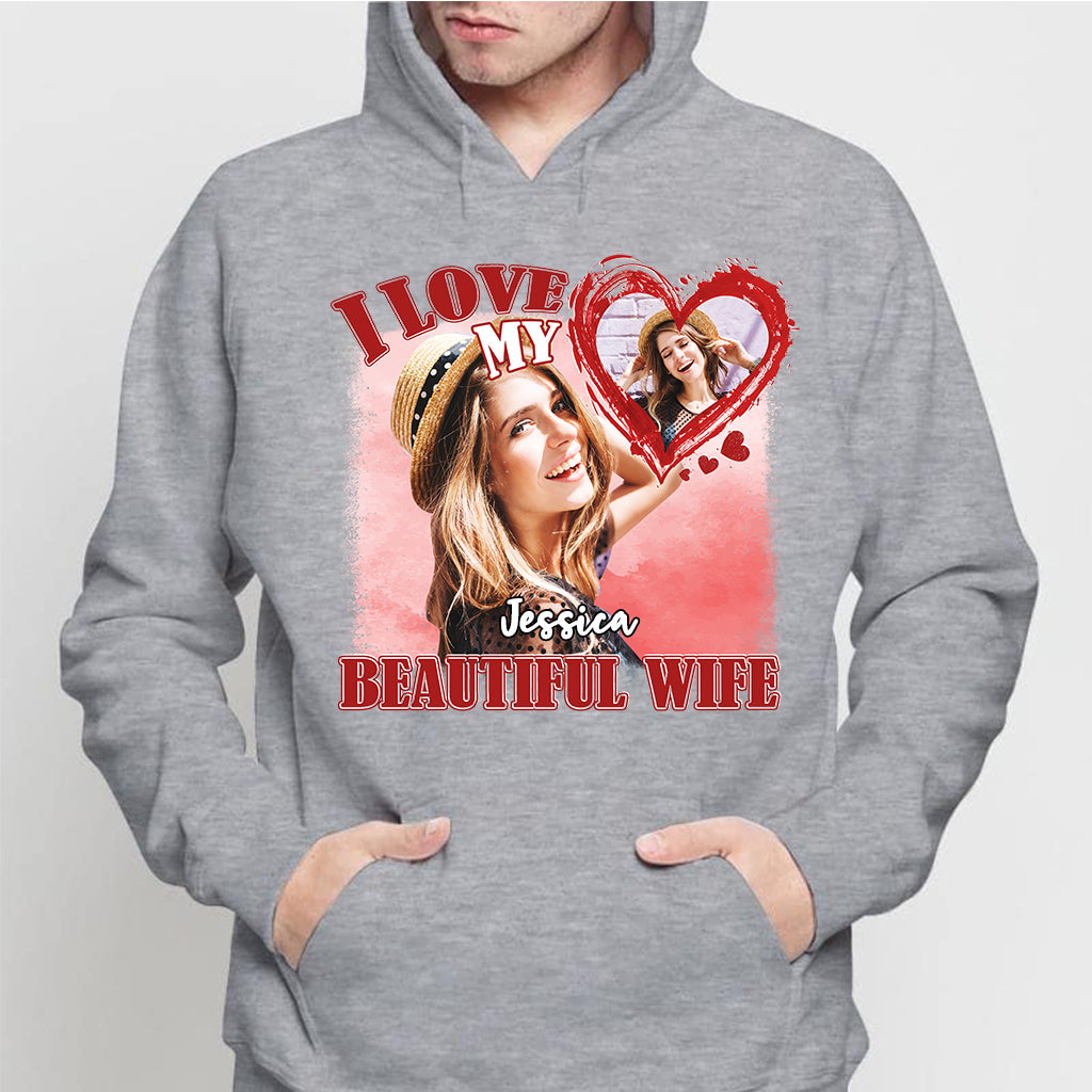 Custom Valentine Shirt I Love My Beautiful Wife Shirt,Valentine Gift