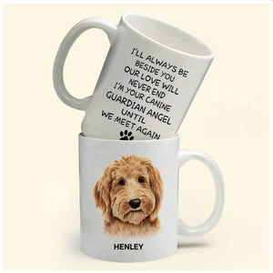 Custom Memorial Dog Mug With Portrait Photo