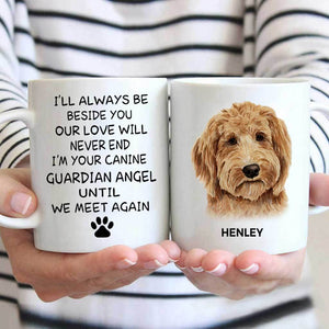 Custom Memorial Dog Mug With Portrait Photo