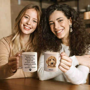 Custom Memorial Dog Mug With Portrait Photo