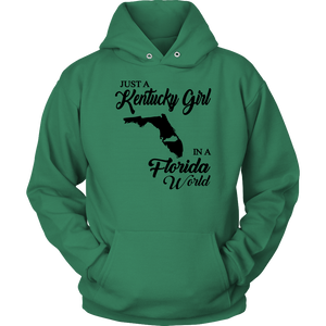 Just A Kentucky Girl In A Florida World T-shirt - T-shirt Teezalo