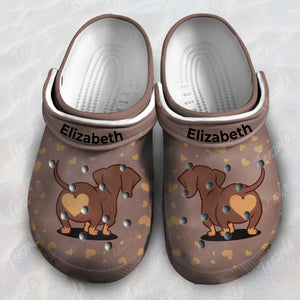 Dachshund Butt Personalized Clogs Shoes