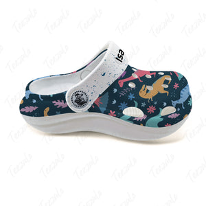 Dinosaur Kids Personalized Clogs Shoes For Grandkids