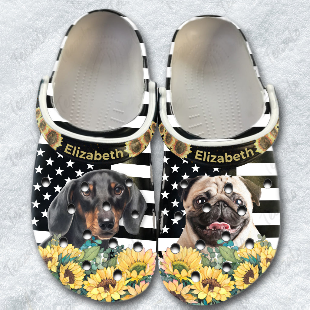 Dog Personalized Clogs Shoes - Custom Dog Face Gift TT1102