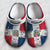 Dominican Flag Personalized Clogs Shoes With Your Name