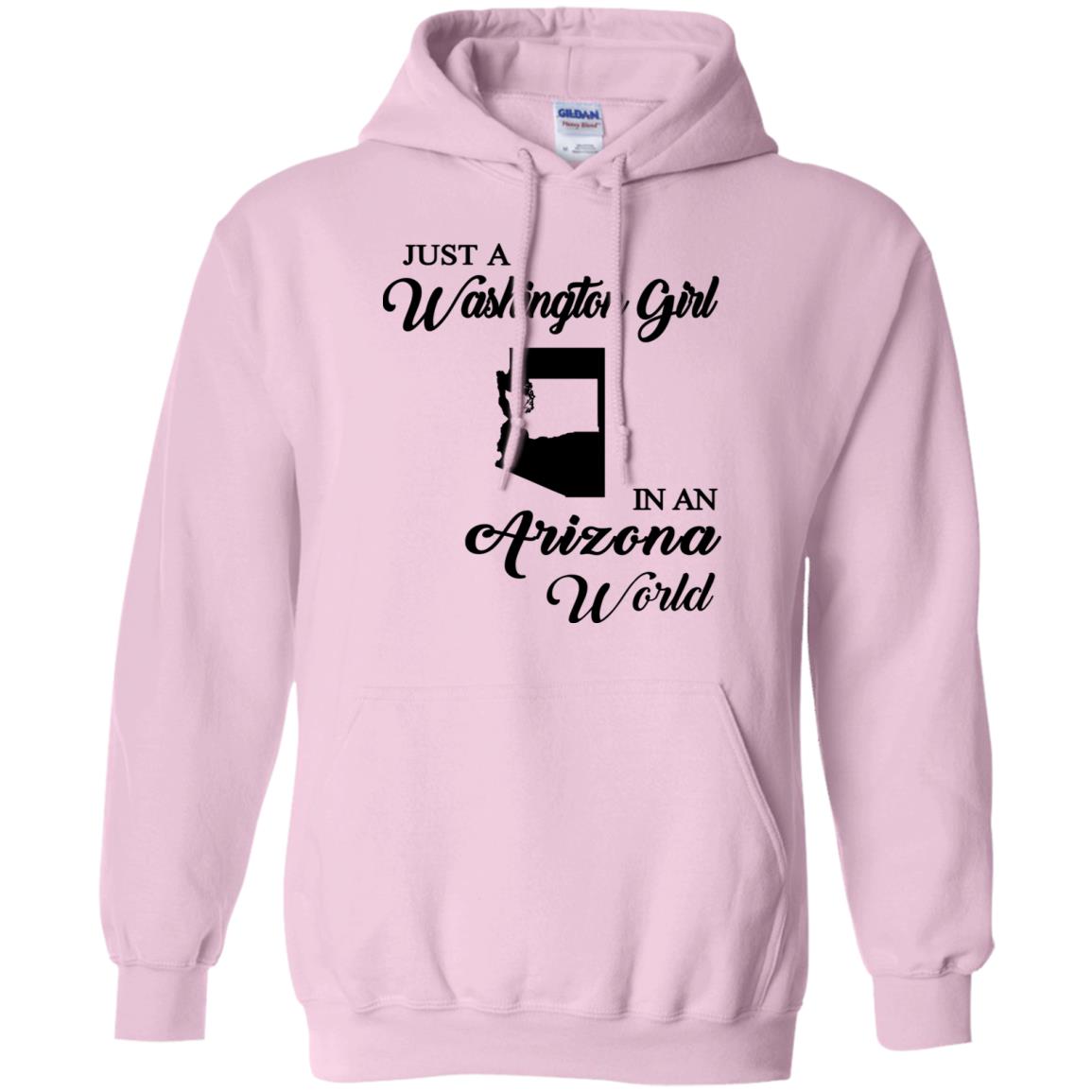 Just A Washington Girl In An Arizona World T-Shirt - T-shirt Teezalo