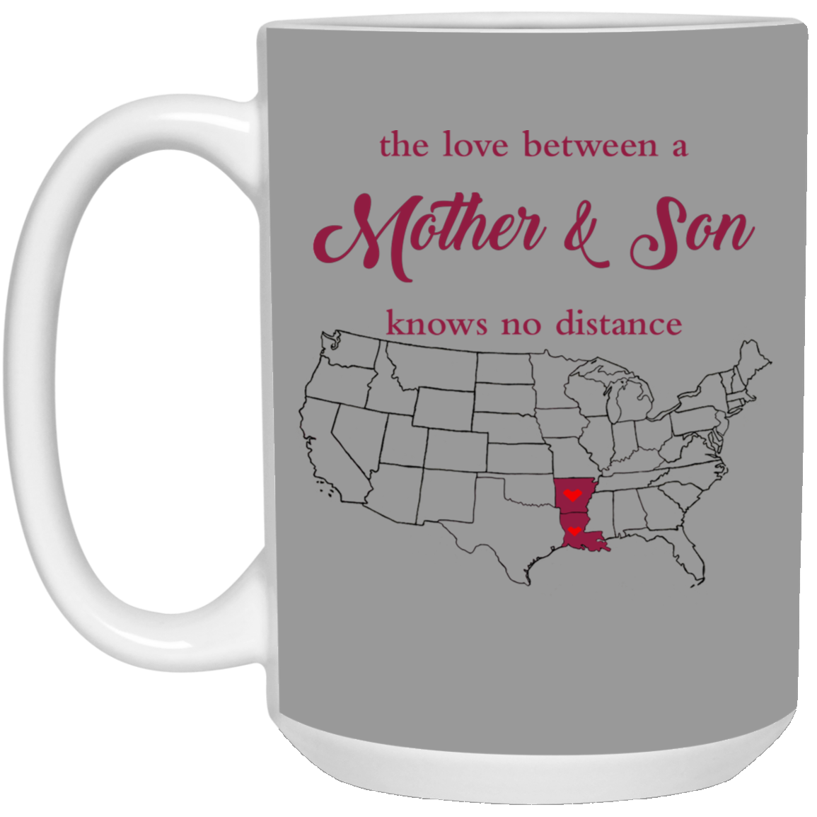 Arkansas Louisiana The Love Mother And Son Mug - Mug Teezalo