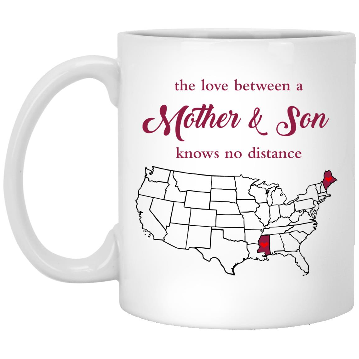 Mississippi Maine The Love Between Mother And Son Mug - Mug Teezalo