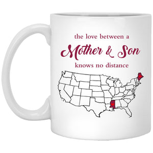 Mississippi Maine The Love Between Mother And Son Mug - Mug Teezalo