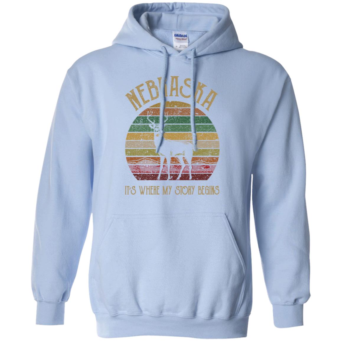 Nebraska Where My Story Begins T-Shirt - T-shirt Teezalo