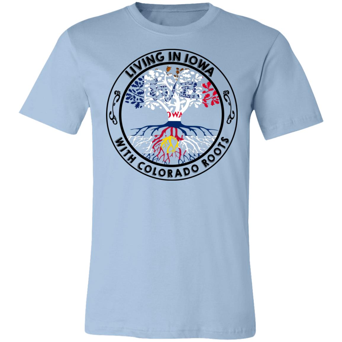 Living In Iowa With Colorado Roots Hoodie - Hoodie Teezalo