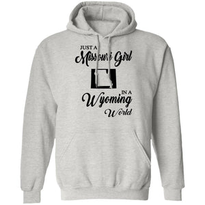 Just A Missouri Girl In A Wyoming World T-Shirt - T-shirt Teezalo