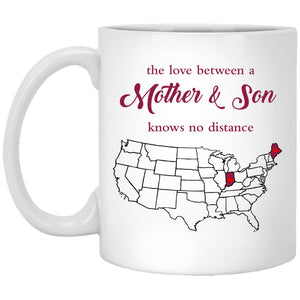 Maine Indiana The Love Between Mother And Son Mug - Mug Teezalo