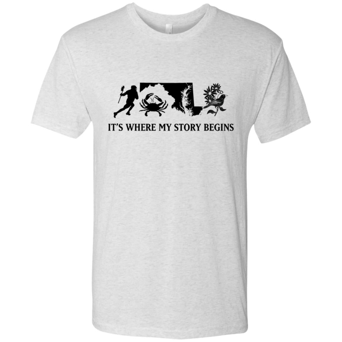 Maryland Where My Story Begins T-shirt - T-shirt Teezalo