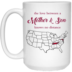 Tennessee Maryland The Love Between Mother And Son Mug - Mug Teezalo