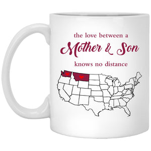 Montana Washington The Love Between Mother And Son Mug - Mug Teezalo