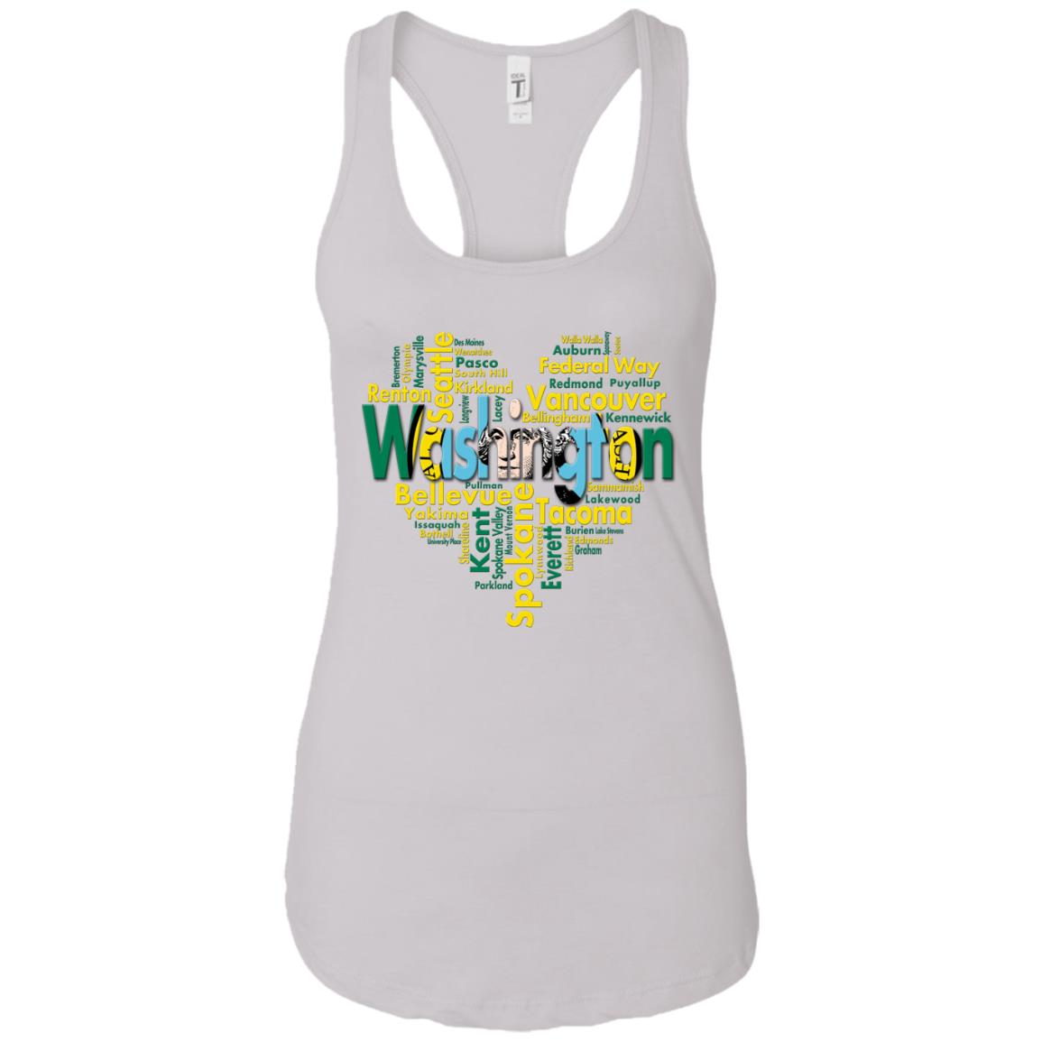 Washington City Heart T-Shirt - T-shirt Teezalo
