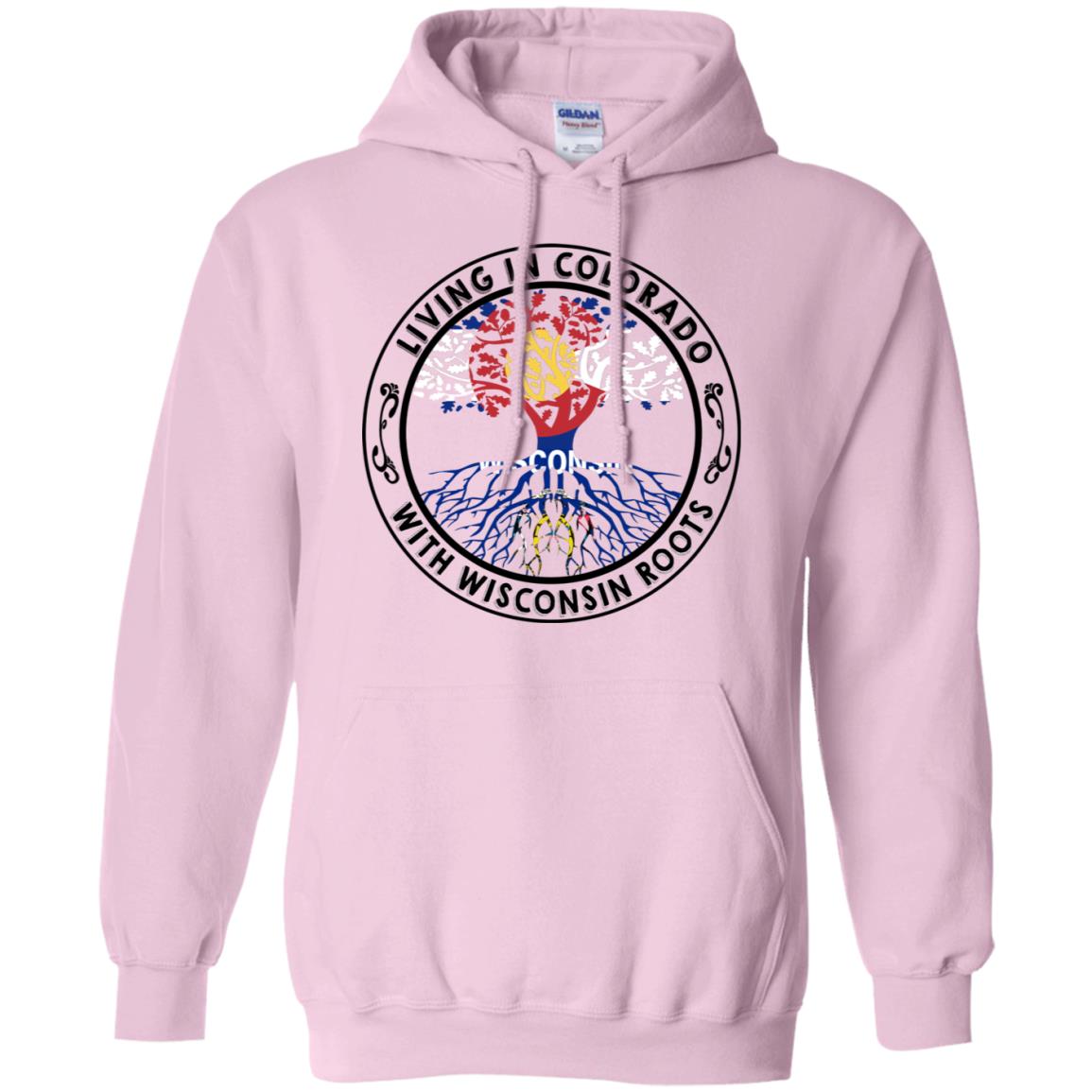 Living In Colorado With Wisconsin Roots T-shirt - T-shirt Teezalo