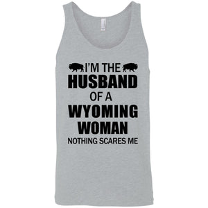 I'm The Husband Of A Wyoming Woman T-Shirt - T-shirt Teezalo