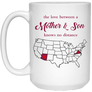 Arizona Virginia The Love Between Mother And Son Mug - Mug Teezalo