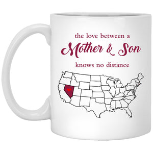 Rhode Island Nevada The Love Between Mother And Son Mug - Mug Teezalo