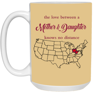 West Virginia Ohio The Love Mother And Daughter Mug - Mug Teezalo
