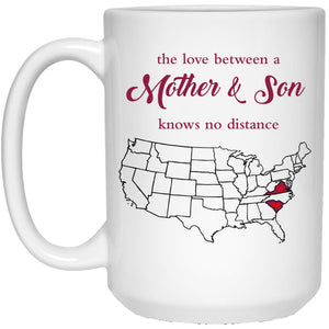 Virginia South Carolina The Love Between Mother And Son Mug - Mug Teezalo
