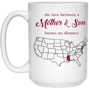 New Jersey Mississippi The Love Between Mother And Son Mug - Mug Teezalo