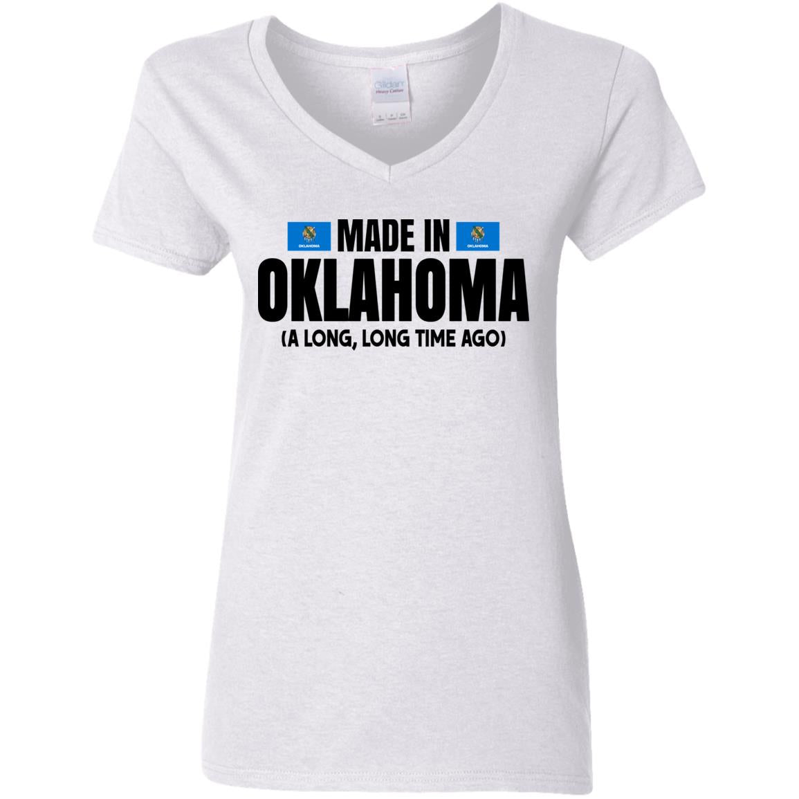 Made In Oklahoma A Long Long Time Ago T- Shirt - T-shirt Teezalo