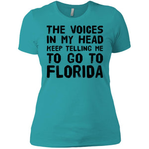 The Voices Telling Me To Go To Florida T-Shirt - T-shirt Teezalo