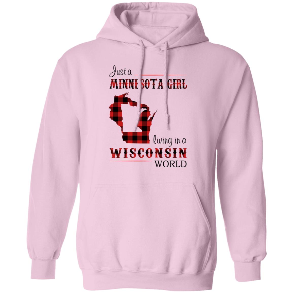 Just A Minnesota Girl Living In A Wisconsin World T Shirt - T-shirt Teezalo