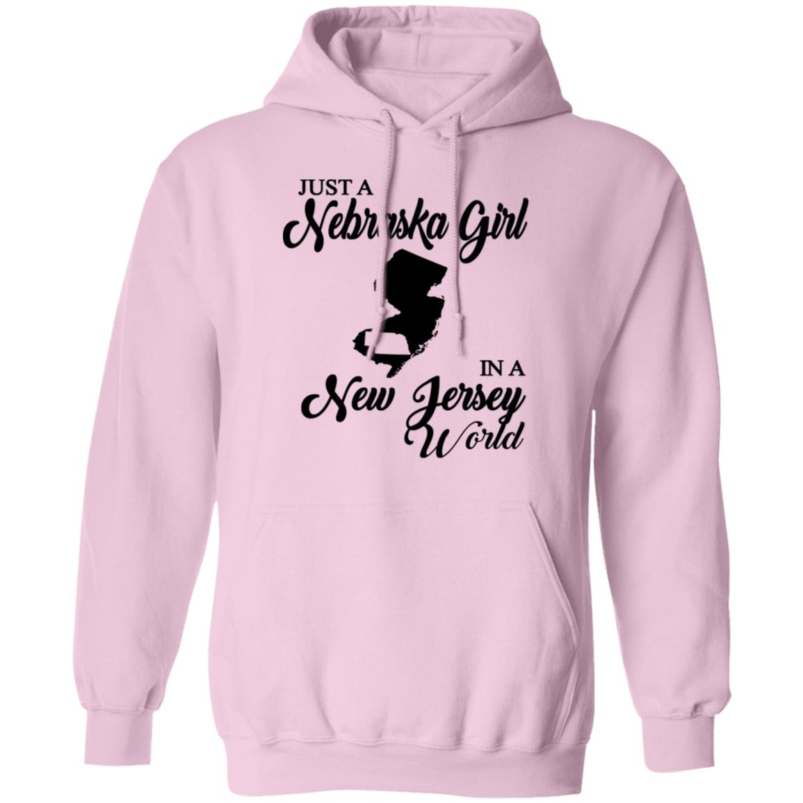 Just A Nebraska Girl In A New Jersey World T-Shirt - T-shirt Teezalo