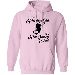 Just A Nebraska Girl In A New Jersey World T-Shirt - T-shirt Teezalo