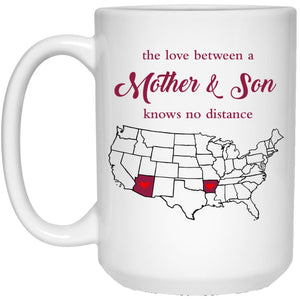 Arizona Arkansas The Love Between Mother And Son Mug - Mug Teezalo