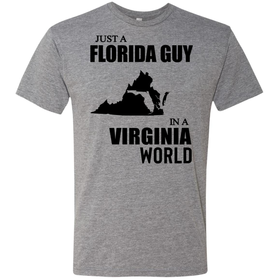 Just A Florida Guy In A Virginia World T-Shirt - T-shirt Teezalo
