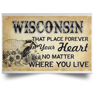 Wisconsin That Place Forever In Your Heart Poster - Poster Teezalo