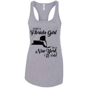Just A Florida Girl In A New York World T-Shirt - T-shirt Teezalo