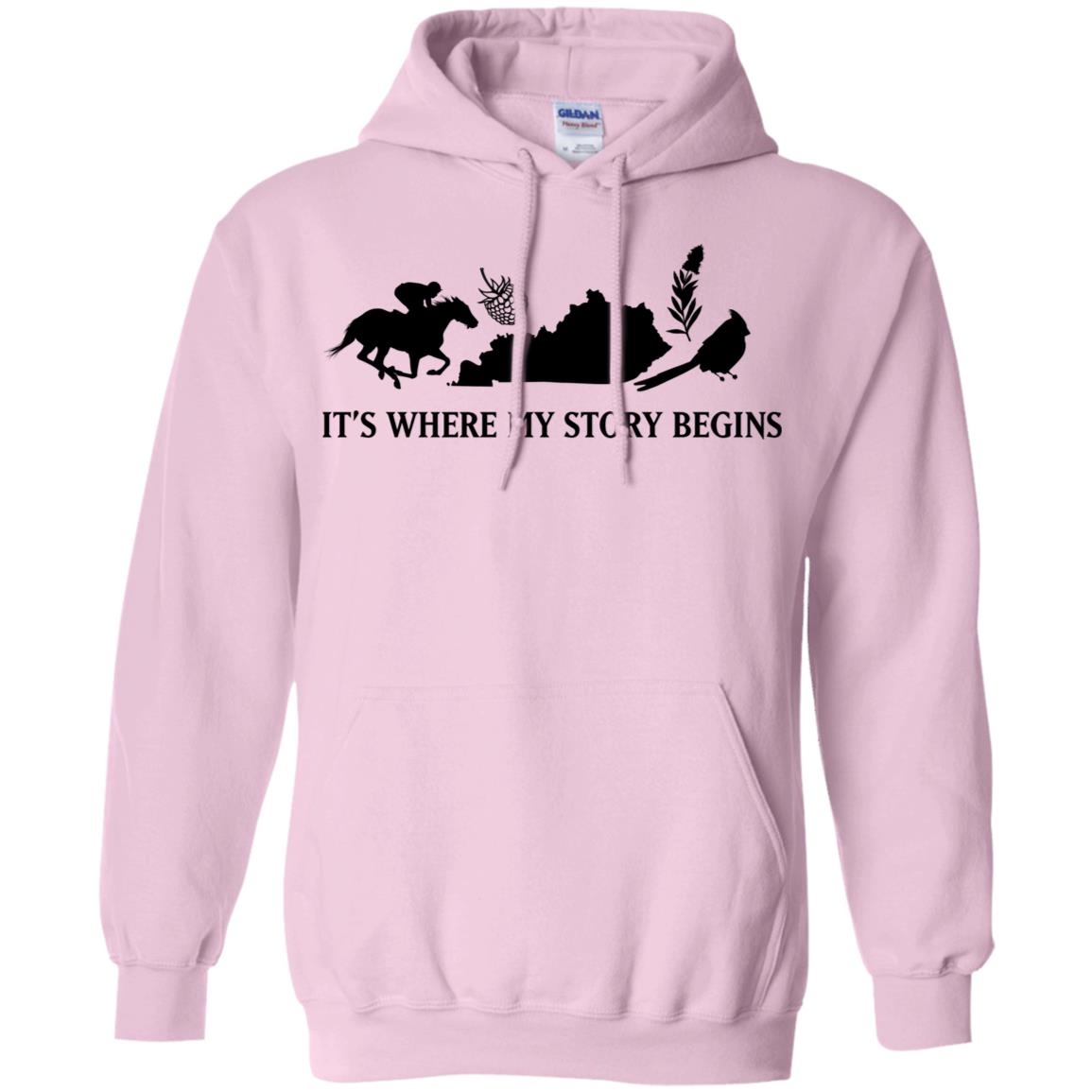 Kentucky Where My Story Begins Pullover Hoodie - Hoodie Teezalo