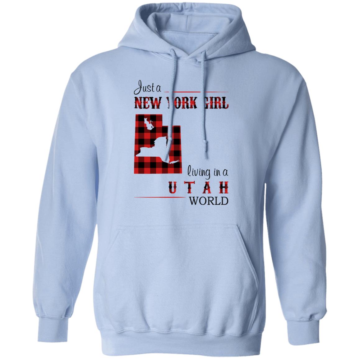 Just A New York Girl Living In Utah World T-Shirt - T-shirt Teezalo