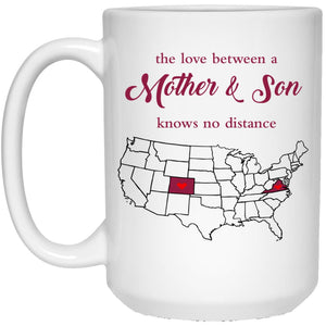 Virginia Colorado The Love Between Mother And Son Mug - Mug Teezalo
